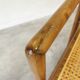 Vintage Wooden Cane Armchair by Branko Ursic: Mid-Century Lounge Chair