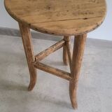 Old solid oak plant stand