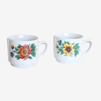 Set de deux mugs en céramique italienne