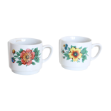 Set of two Italian ceramic mugs