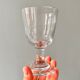 Set of 6 mismatched antique stemmed glasses