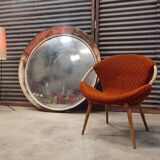 Convex Mirror Industrial Czech Republic 1960