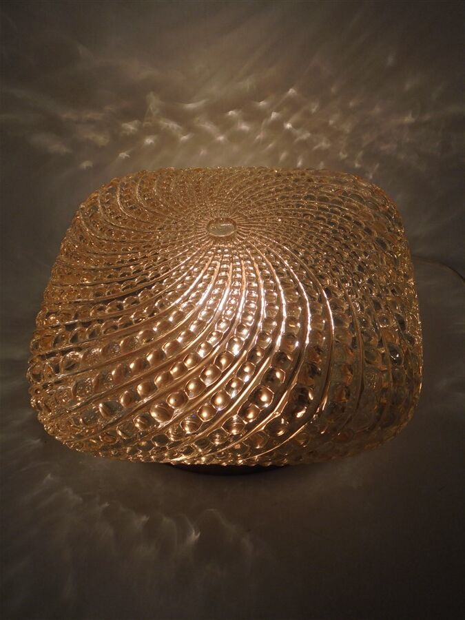 Gold glass ceiling lamp