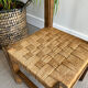 Vintage children's chair wood and rope by Audoux and Minet