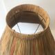 Lampe en raphia vintage
