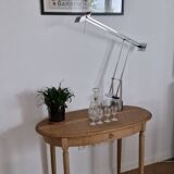 Louis XVI style oak desk console table