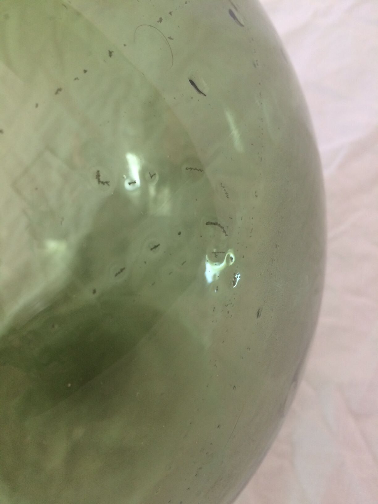 Demijohn, capacity estimated around 12 l