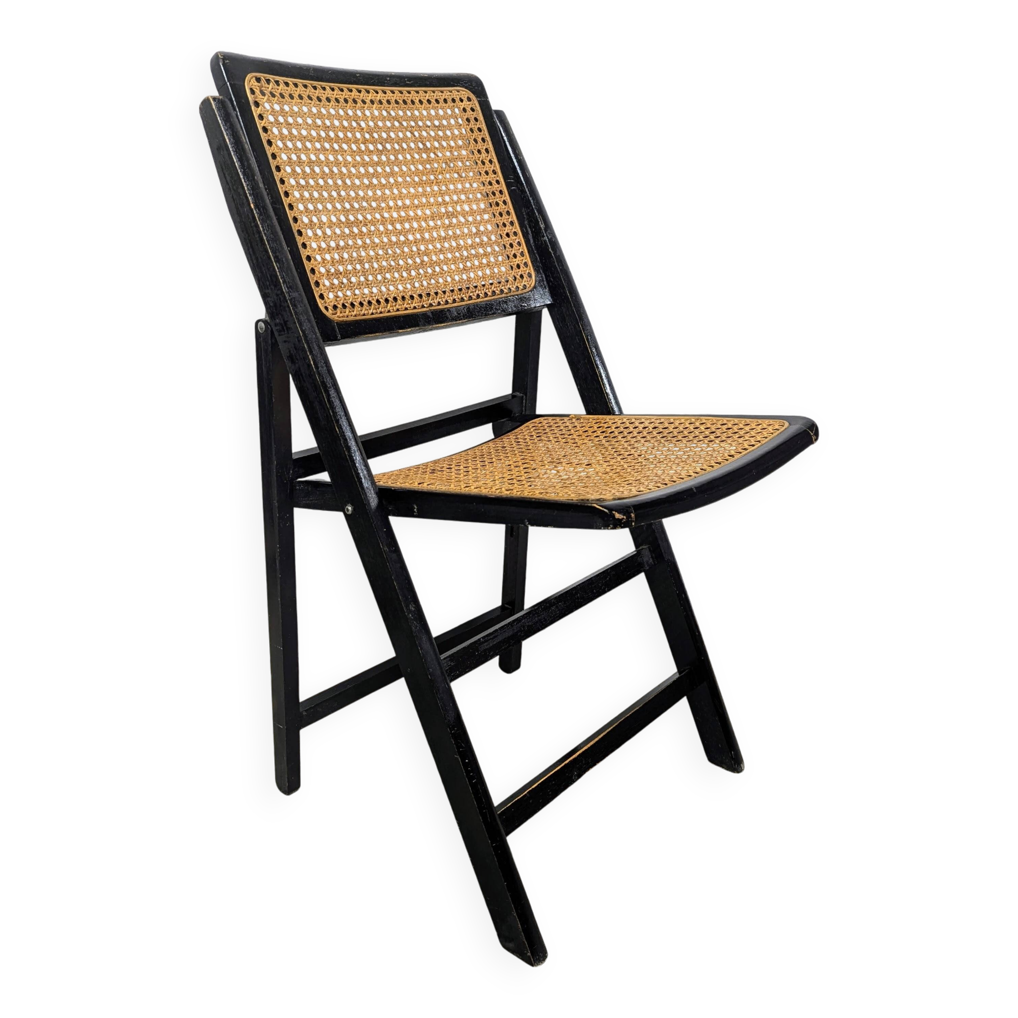 Folding cane chair