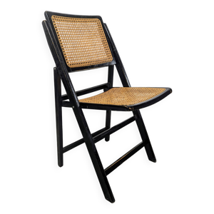 Chaise pliante cannée