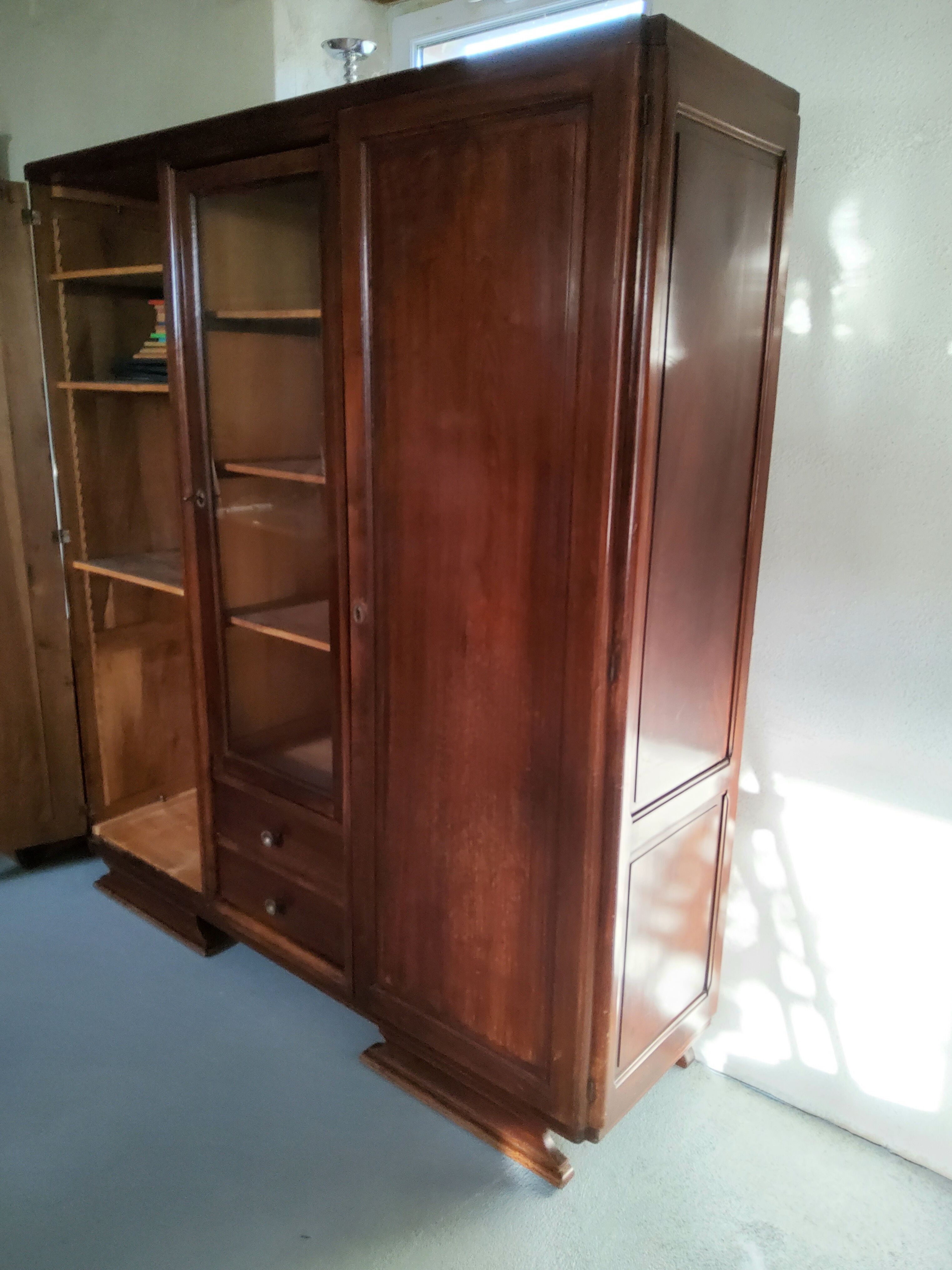 Art deco library cabinet