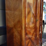 curved buffet in marquetry – Louis XV / Louis XVI Transition style