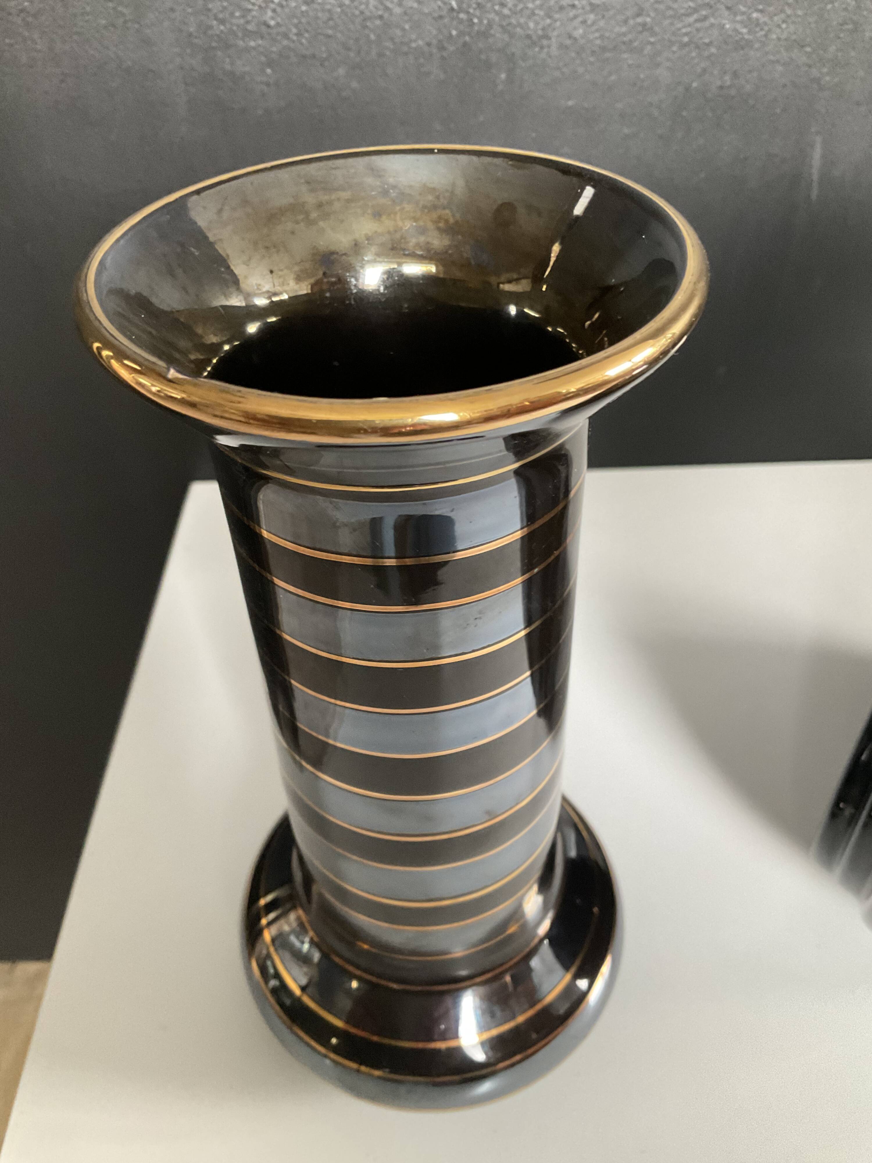 Pair of Art Deco ceramic vases