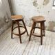 Pair of Henri Bataille stools in oak
