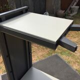 Modernist industrial and vintage console table in Stafor brand metal