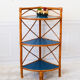 Rattan corner shelf