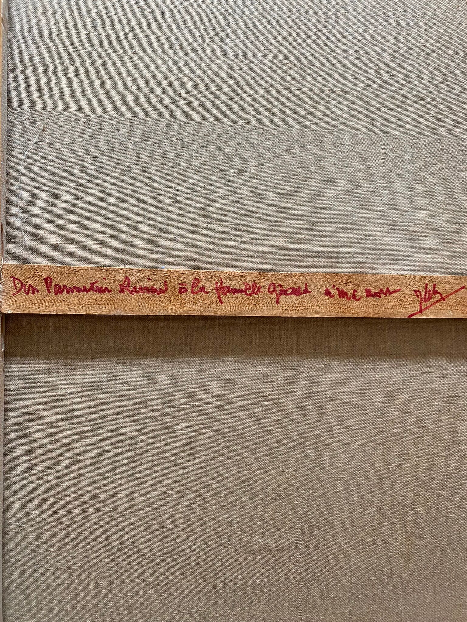 Tableau ancien, péniche à quai, signé Maurice Pannetier, années 70/80