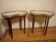 Louis XVI style kidney-shaped bouillotte coffee tables