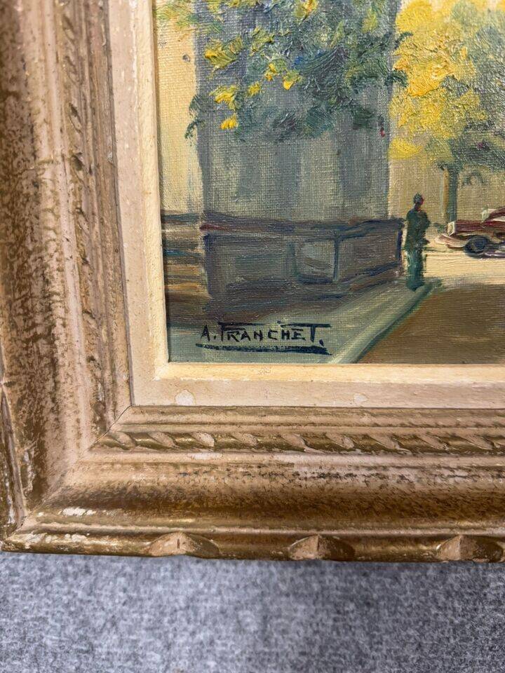 André FRANCHET (1896-1961): 2 oil paintings on canvas seen from Paris around 1940