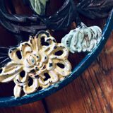 Colorful cast iron dish