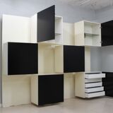 Backlit Bookcase Roberto Monsani for Acerbis 1970s