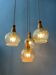 Vintage Hustadt Leuchten glass cascade pendant lamp