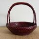 Japanese woven bamboo basket. Ikebana