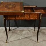 Mahogany Games Table, Louis XV/Louis XVI Transition Style – Late 19th Century