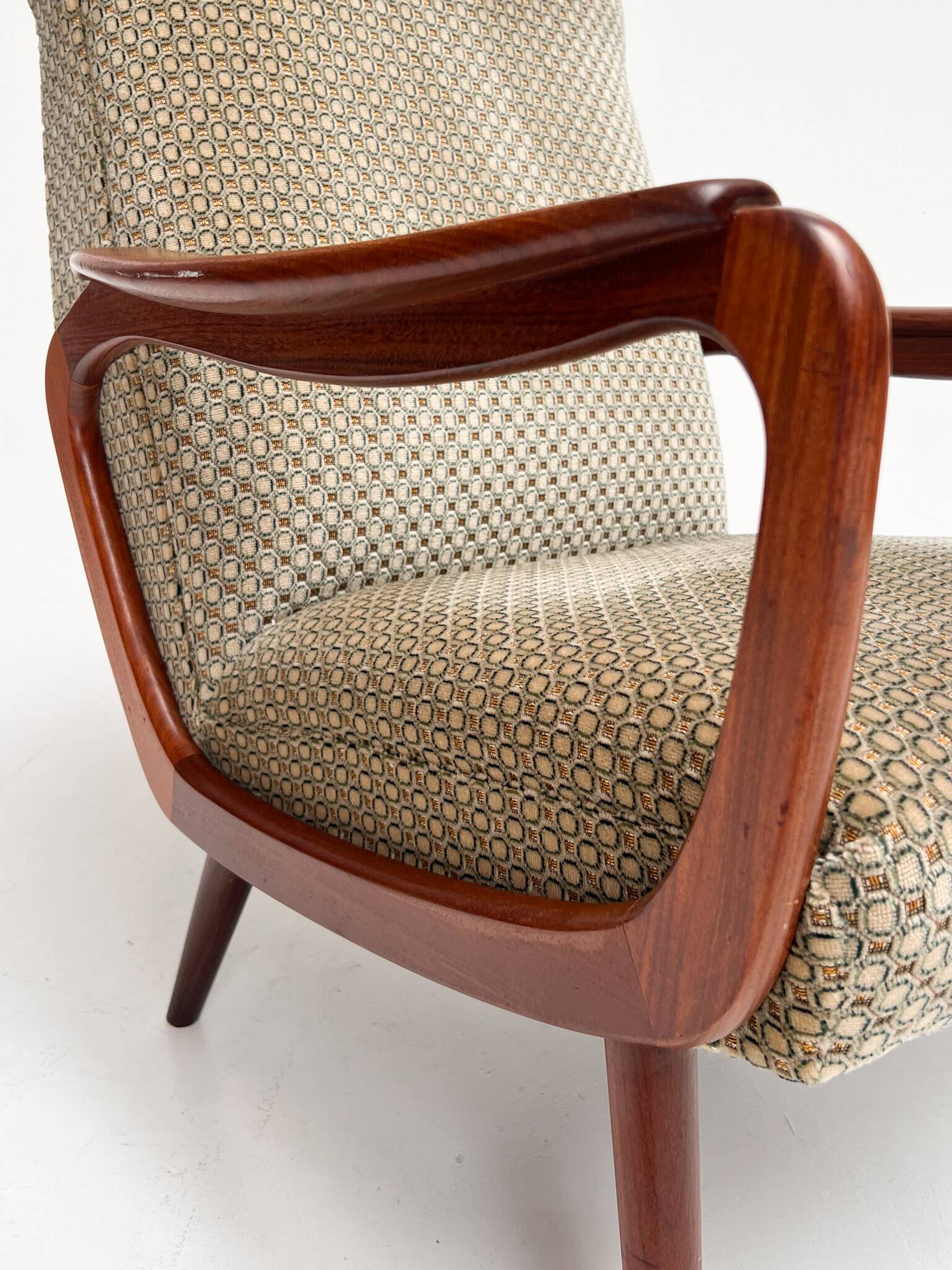 Fauteuil organique attribué à De Ster Gelderland, années 1960.