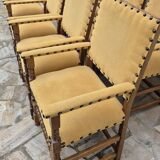 9 armchairs in the Louis XIII style