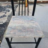 Série de 4 chaises design 1980