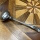 Christofle brand ladle in silver metal - Letter B on the back.