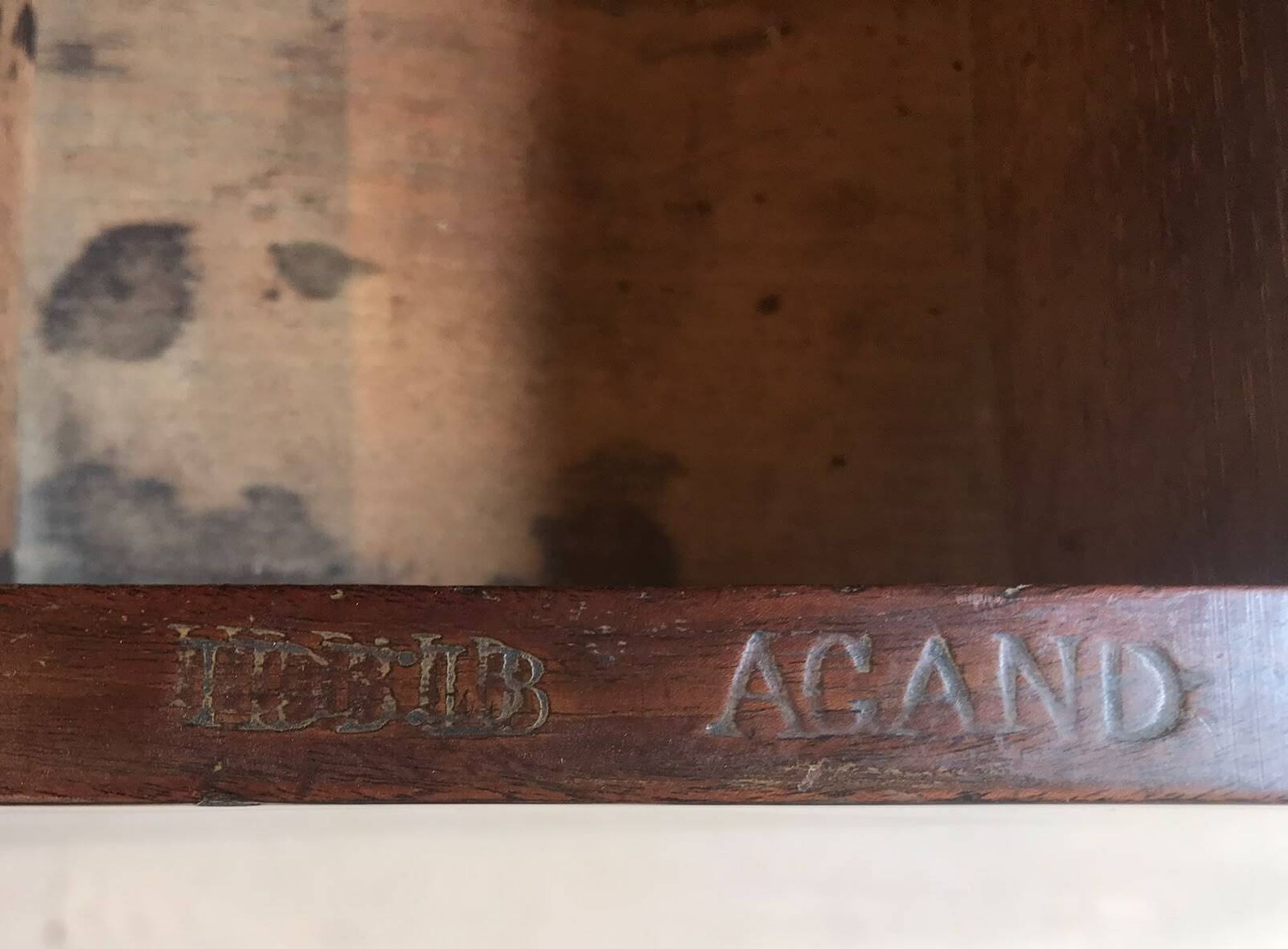 Empire period mahogany cabinet secretary