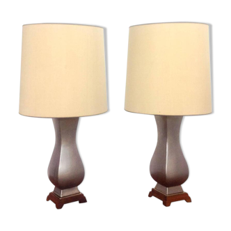 Pair of table lamps Gerald Thurston for Lightolier