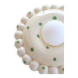 Luna Tall Polka Emerald Wall Lamp