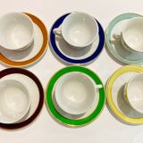 Set of 6 multicolor cups from the 50