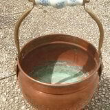 Cache pot  en cuivre