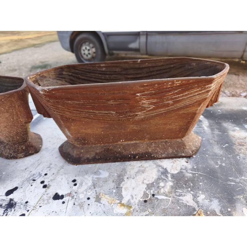 Pair of cast iron planters from 1900 in Charleville - Mézières