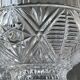 Molded crystal candy cup/dish/boho chic. art deco. starry/cross/leafy patterns, petals