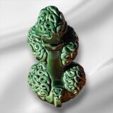 Spaghetti Noodles Ceramic Poodle Color Green Italy