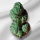 Spaghetti Noodles Ceramic Poodle Color Green Italy