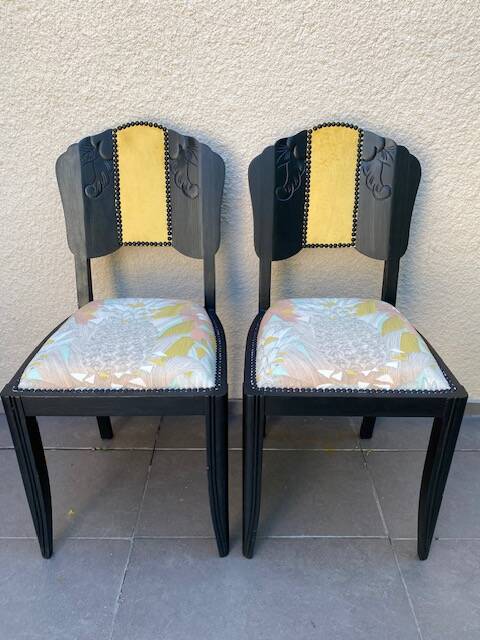 Pair of retro 1930s style chairs