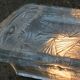 Pair of wall lamps ice glass, NAFA