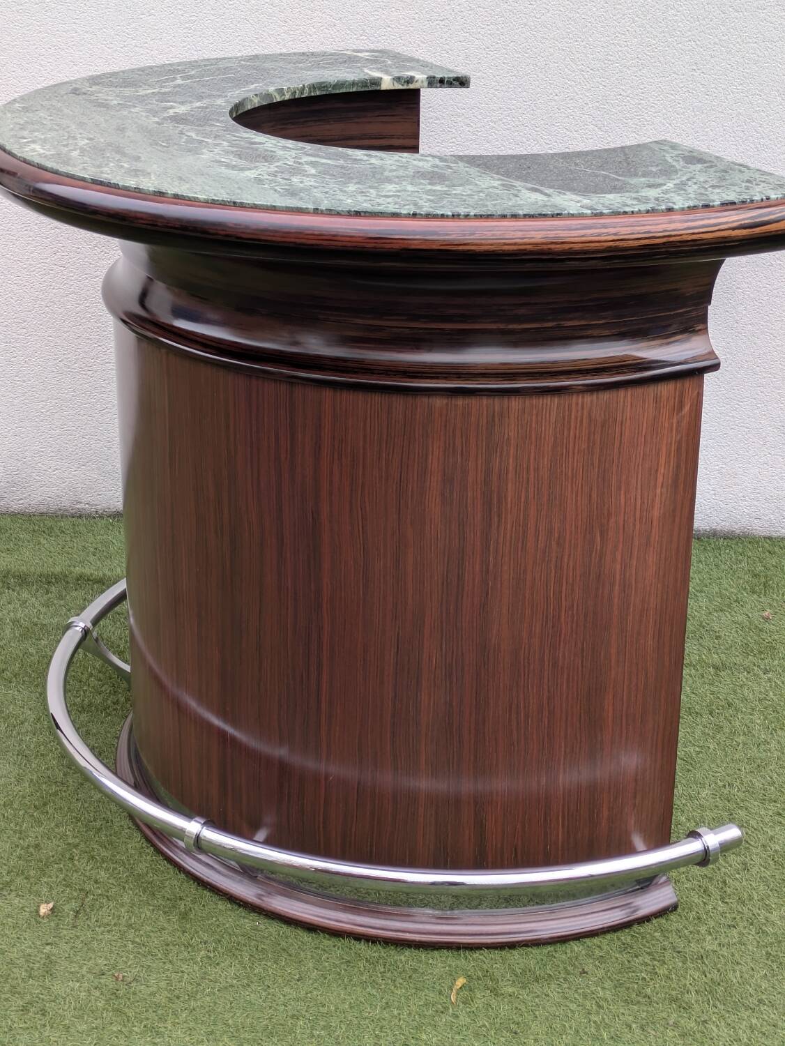 Art deco bar in rosewood and marble