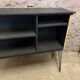 Vintage rattan and metal bar 1960