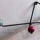 Wall coat rack Roger Feraud, metal and wooden balls.