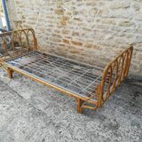 Bamboo and rattan bed