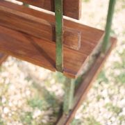 Vintage desk, wooden and metal children's desk, school desk