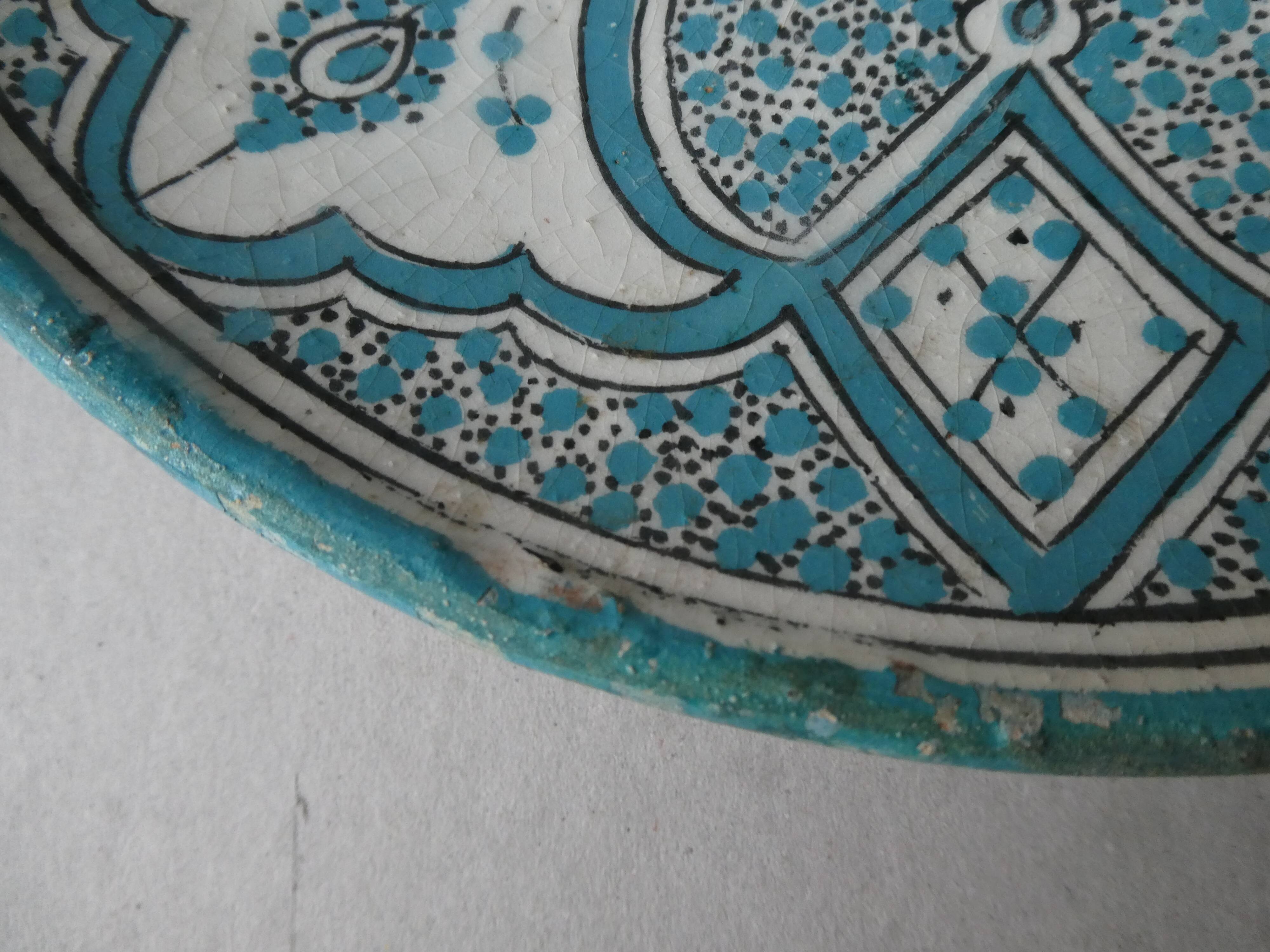 Safi Morocco pottery dish