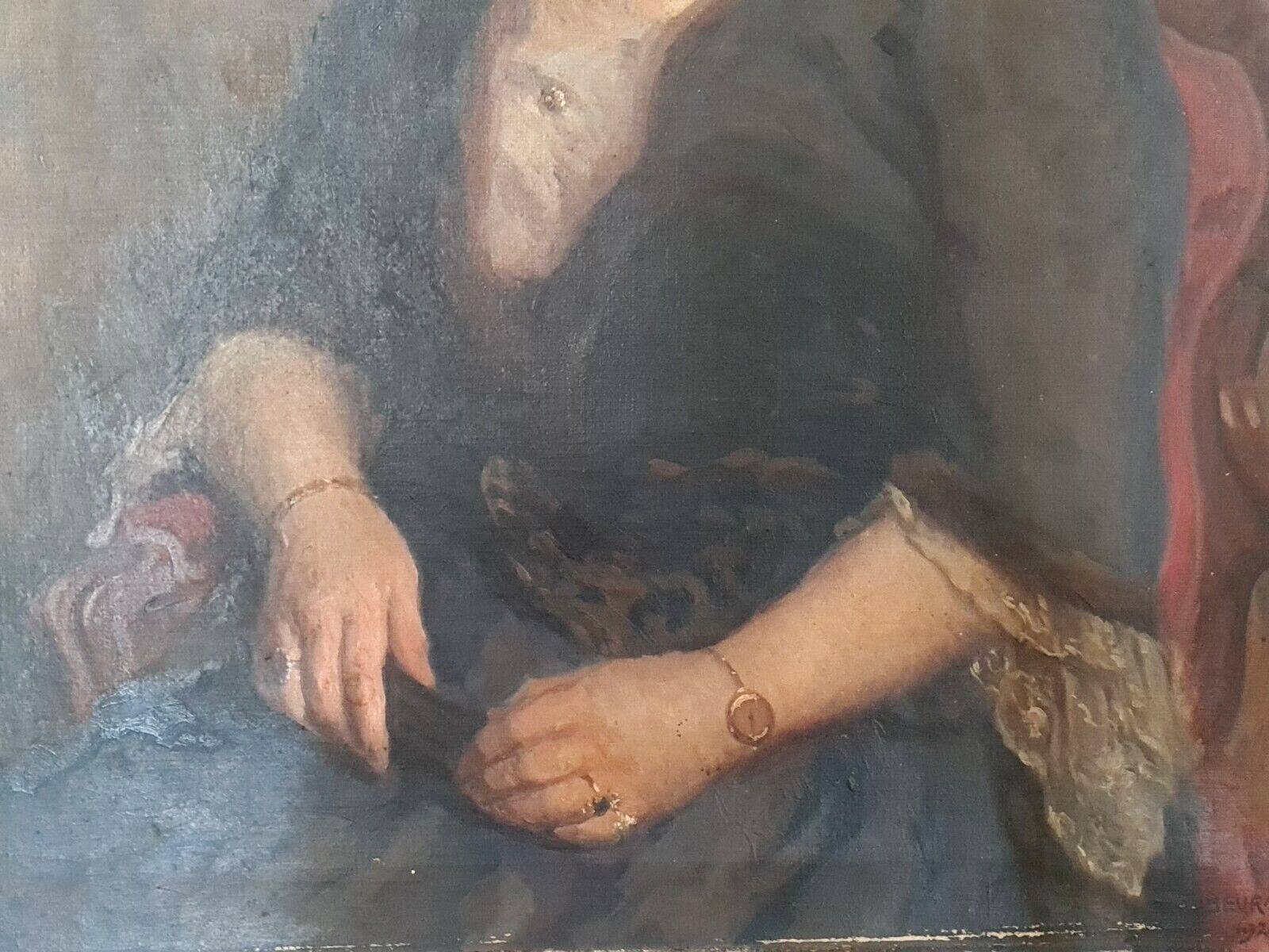 Portrait of a lady Emil Beurmann 1862-1951 Swiss painter Oil on canvas