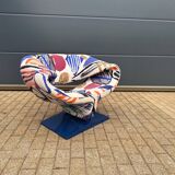 Artifort Ribbon chair by Pierre Paulin, Pierre Frey: The Painter's Canvas
